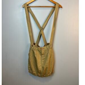 b + ab girls collection linen blend skirt overalls taupe XL girls